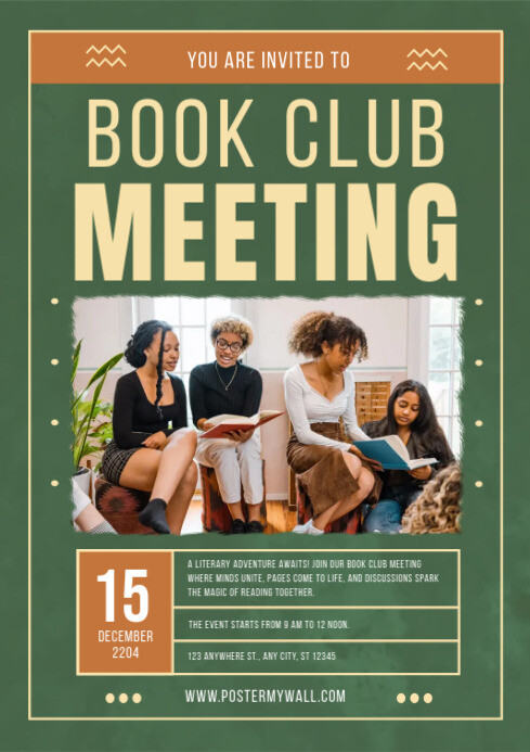 book club template | PosterMyWall