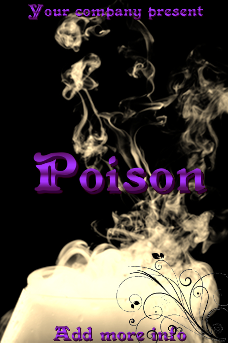 Poison Template Book Cover