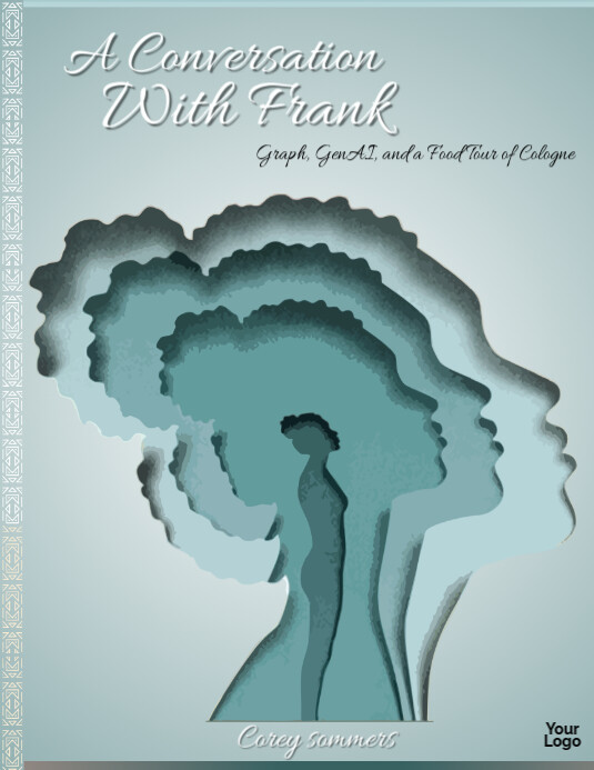 Book cover page Folheto (US Letter) template