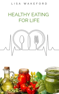 Book Cover Template - Healthy Eating Recipes Portadas de libro/Kindle