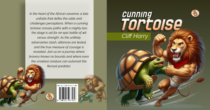 Book cover: cunning tortoise Facebook Shared Image template