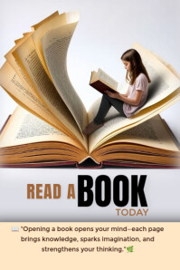 BOOK Plakat template