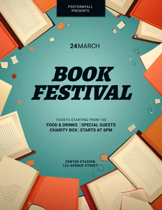 Book Routine Events Book Event flyer template | PosterMyWall