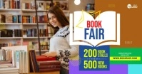 Book Fair Ad Template Imagen Compartida en Facebook