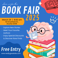 Book Fair Instagram-opslag template