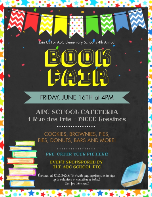 Copy of Book Fair Editable Flyer | PosterMyWall