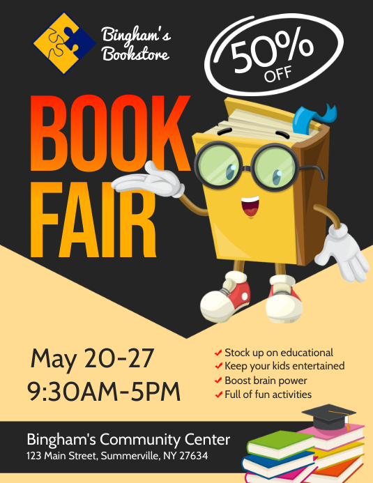 Book Fair Flyer Template | PosterMyWall
