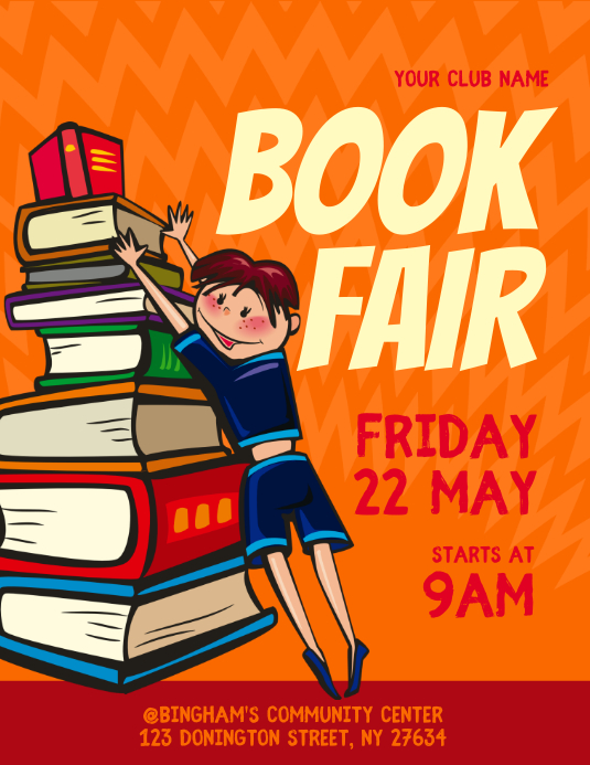 Book Fair Flyer Template PosterMyWall