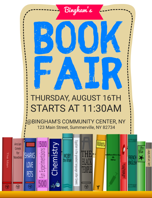 Book Fair Flyer Template | PosterMyWall
