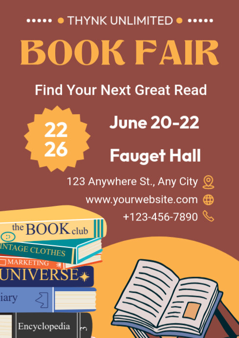 Book Fair Flyer Template | PosterMyWall