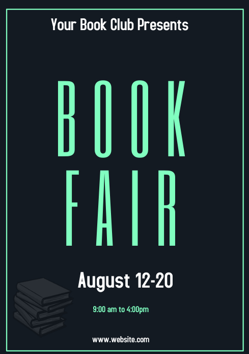 Buchmesse Flyer Vorlage Vorlage Postermywall