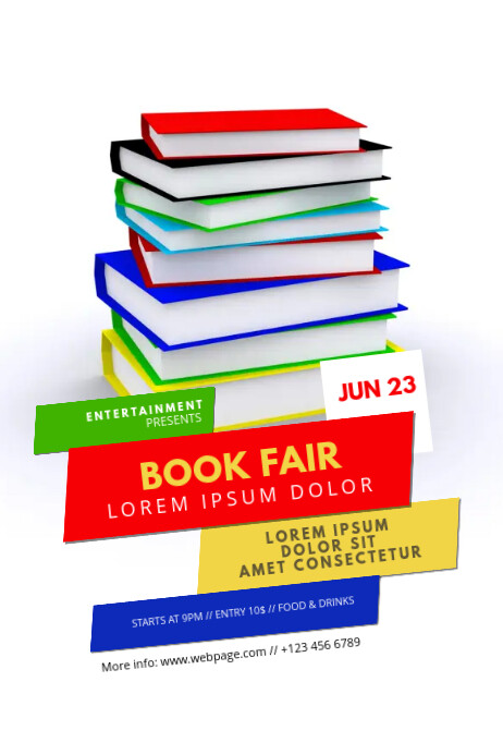 Copy Of Book Fair Flyer Template Postermywall