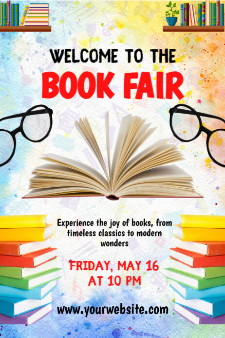 Book Fair Poster Template | PosterMyWall