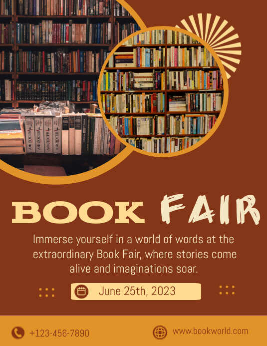 book fair template Løbeseddel (US Letter)