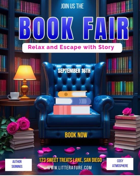 Book Fair template Instagram Portrait