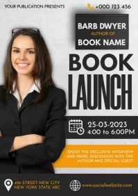 book launch,event A5 template