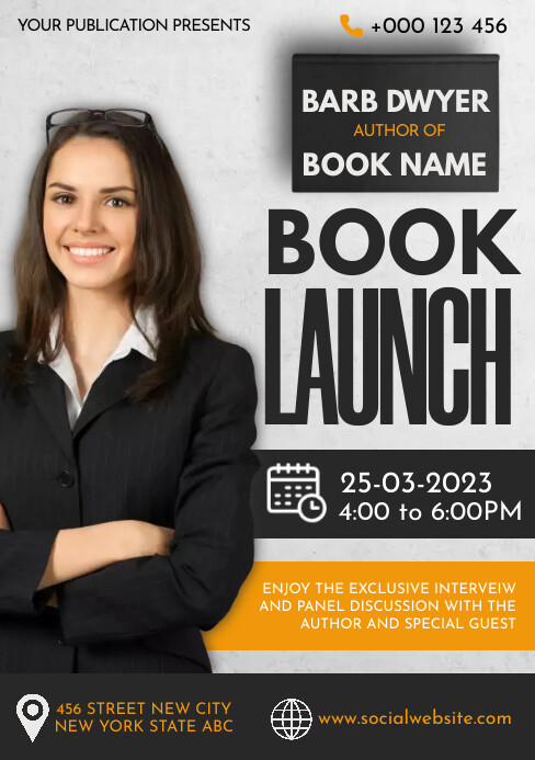 book launch,event Template | PosterMyWall