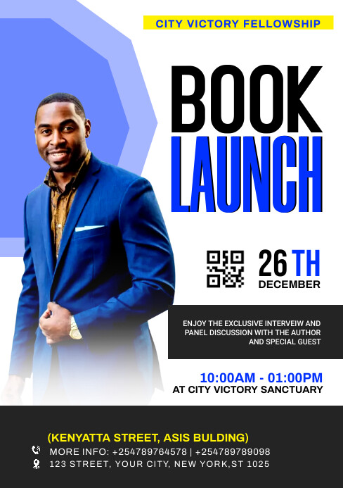 BOOK LAUNCH Template | PosterMyWall