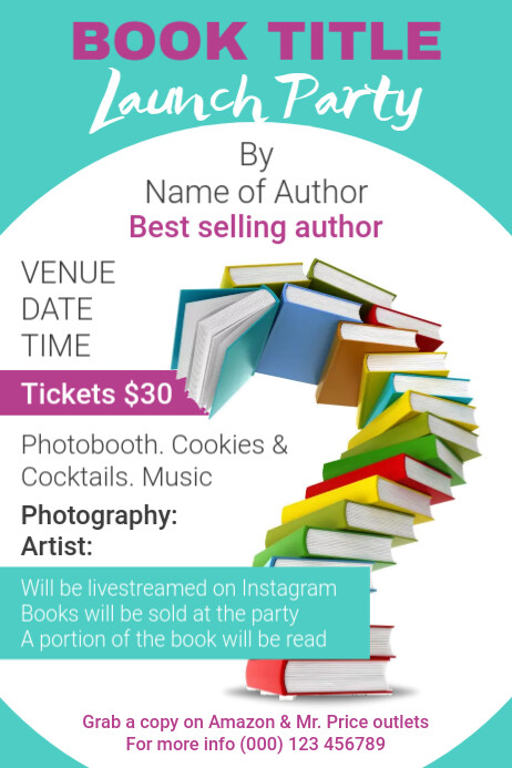 Book Launch Template | PosterMyWall