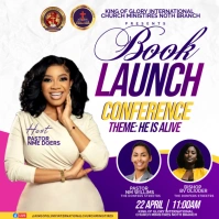 book launch Message Instagram template