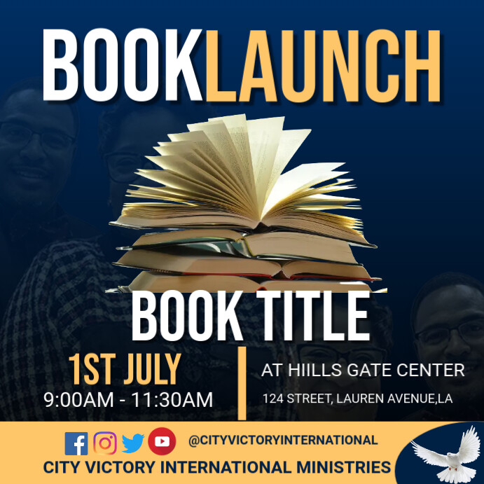 Book Launch Sample Program Book Launch Template | PosterMyWall