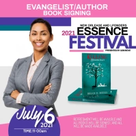 BOOK LAUNCH Square (1:1) template