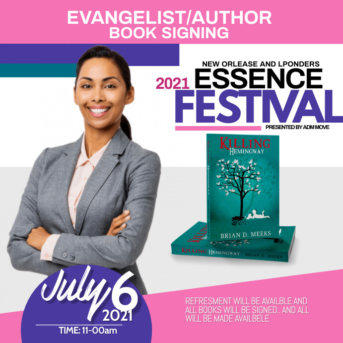 BOOK LAUNCH Template PosterMyWall