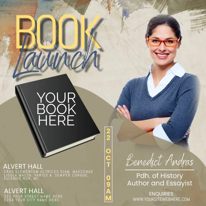 Book Launch Template | PosterMyWall