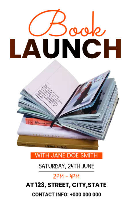 Book Launch Template | PosterMyWall