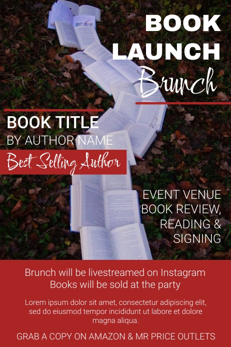 Book Launch Template | PosterMyWall