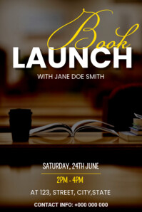 Book Launch Programme Example book launch template | PosterMyWall