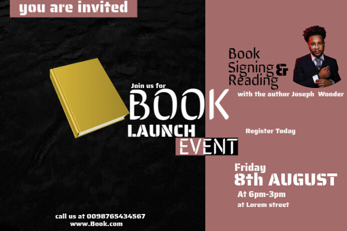 book launch Template | PosterMyWall