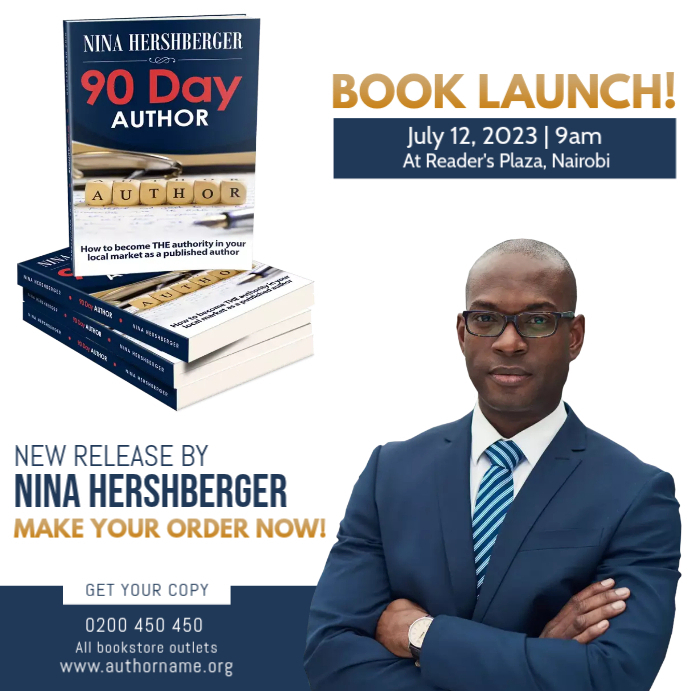 Copy of book launch | PosterMyWall