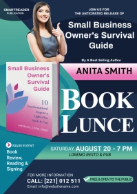 book launch flyer template A4