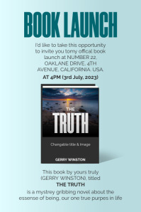 Book Launch Poster template