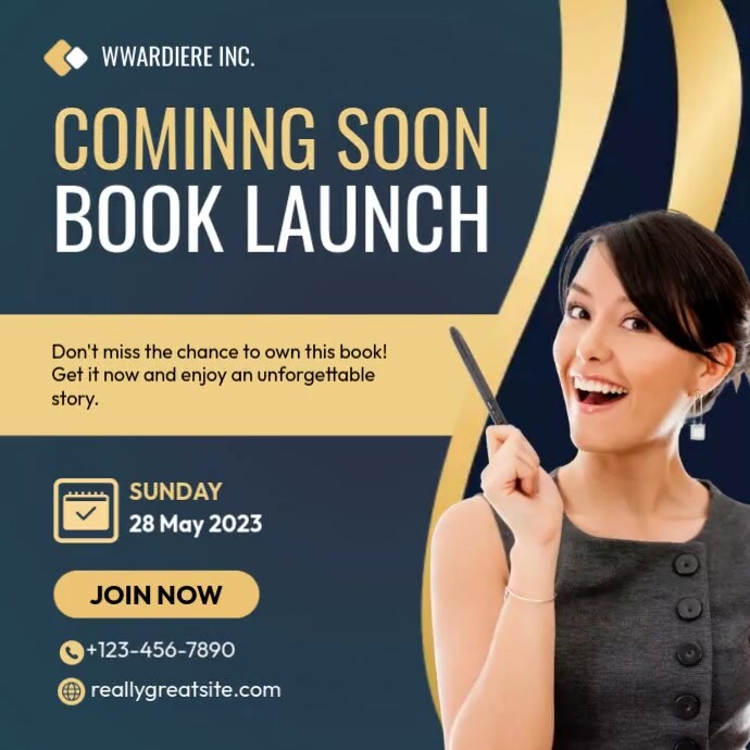book launch template | PosterMyWall