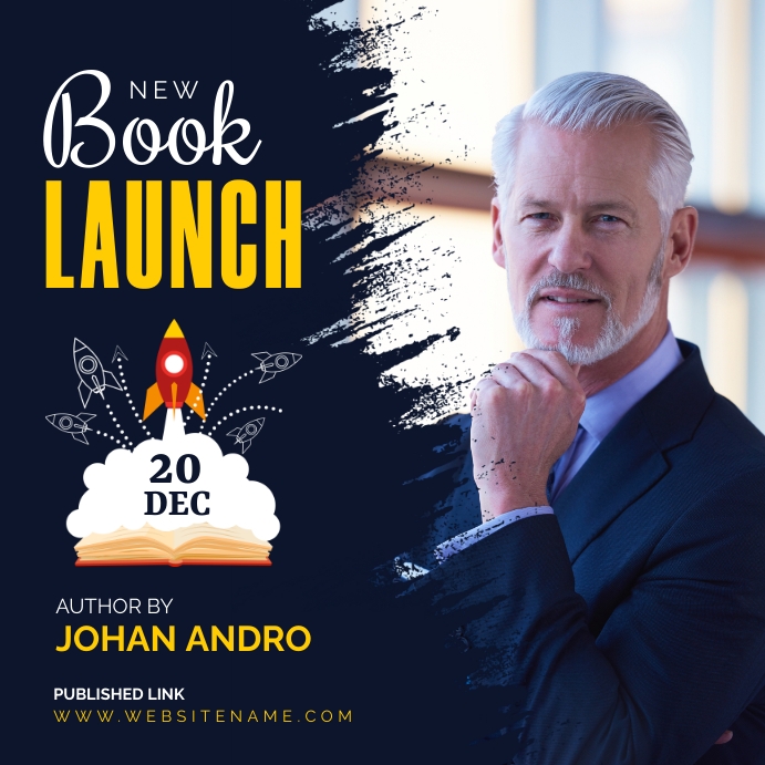Copy of Book Launch Template | PosterMyWall