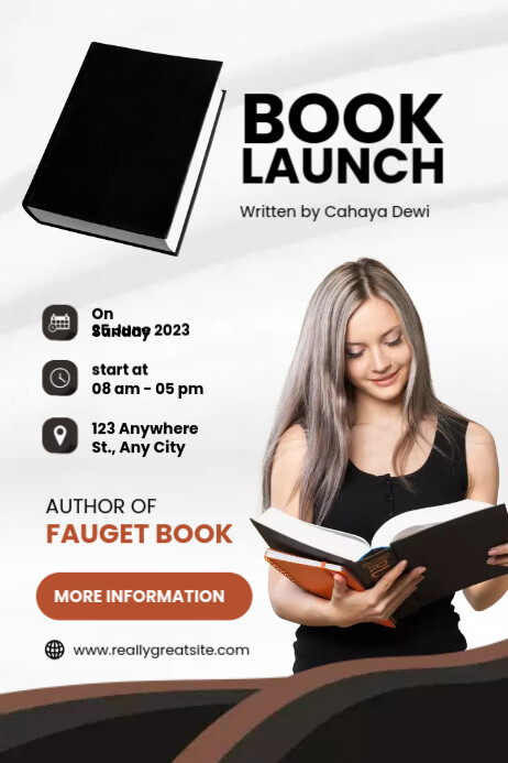 Book Launch Sample Program book launch template | PosterMyWall