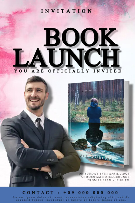 BOOK LAUNCH.E Template | PosterMyWall