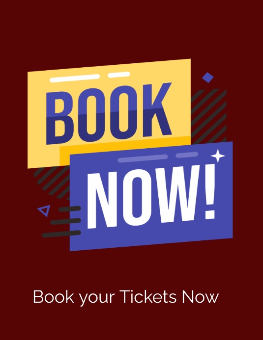 Book Now Layout book now Template | PosterMyWall