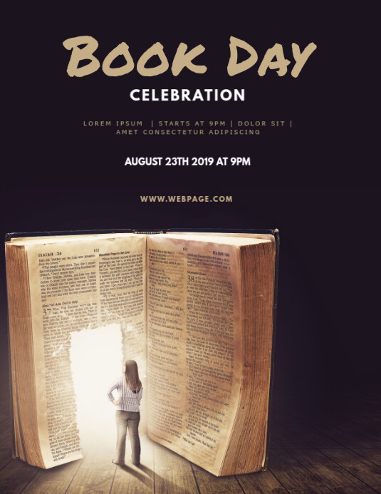 Book Reading Event Flyer Template | PosterMyWall