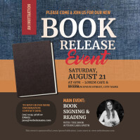 3 240 Book Launch Customizable Design Templates Postermywall