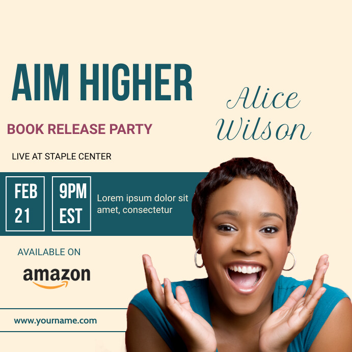 Copy of Book release party | PosterMyWall