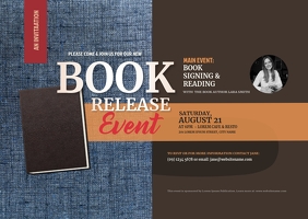 3 240 Book Launch Customizable Design Templates Postermywall