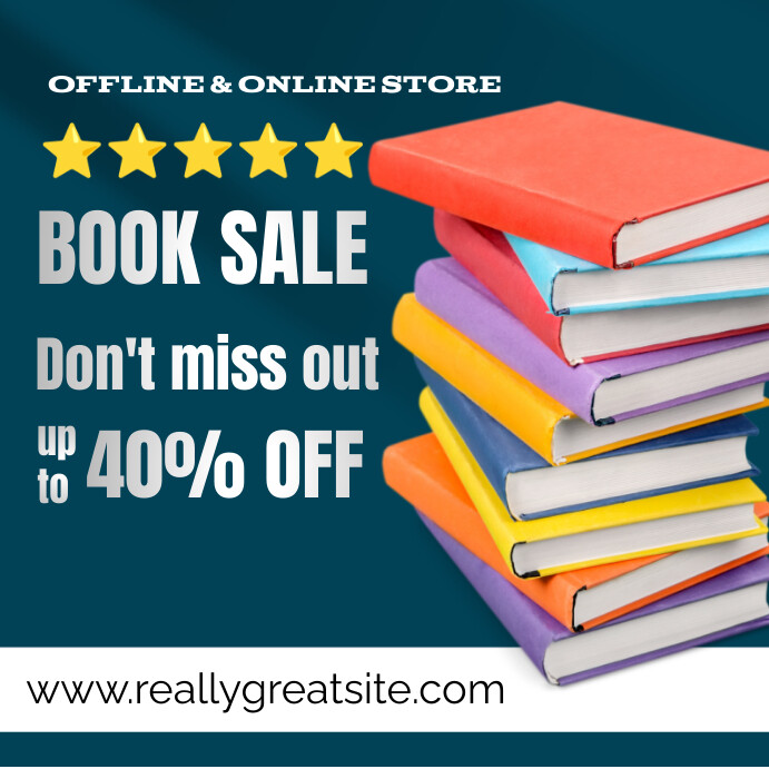 Book sale Template | PosterMyWall