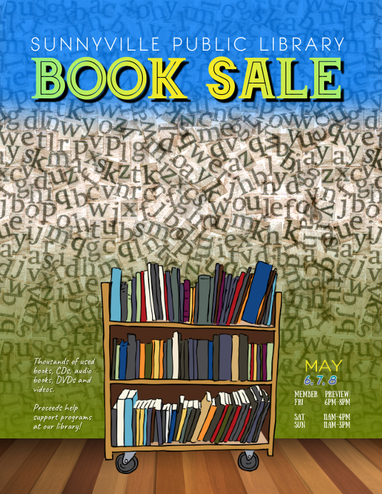 Copy of book sale flyer template PosterMyWall