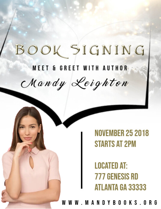 Copy of book signing | PosterMyWall