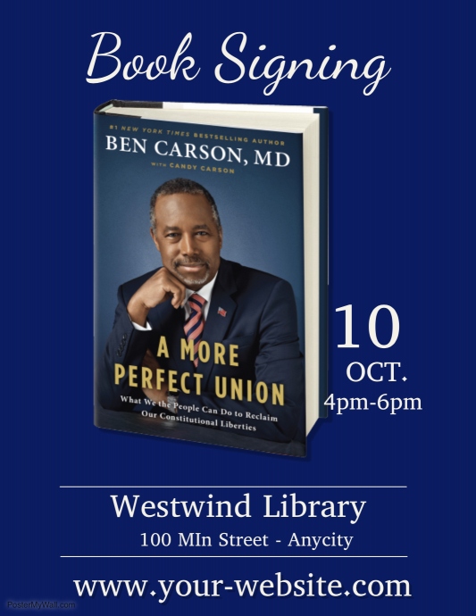 Book Signing Template PosterMyWall