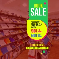 Book Store Ad Template Cuadrado (1:1)