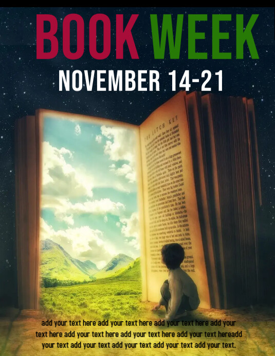 Book week flyer 4 Template | PosterMyWall